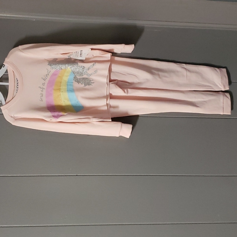 VIGOSS 2 pice outfit Rainbow & Unicorn Fun